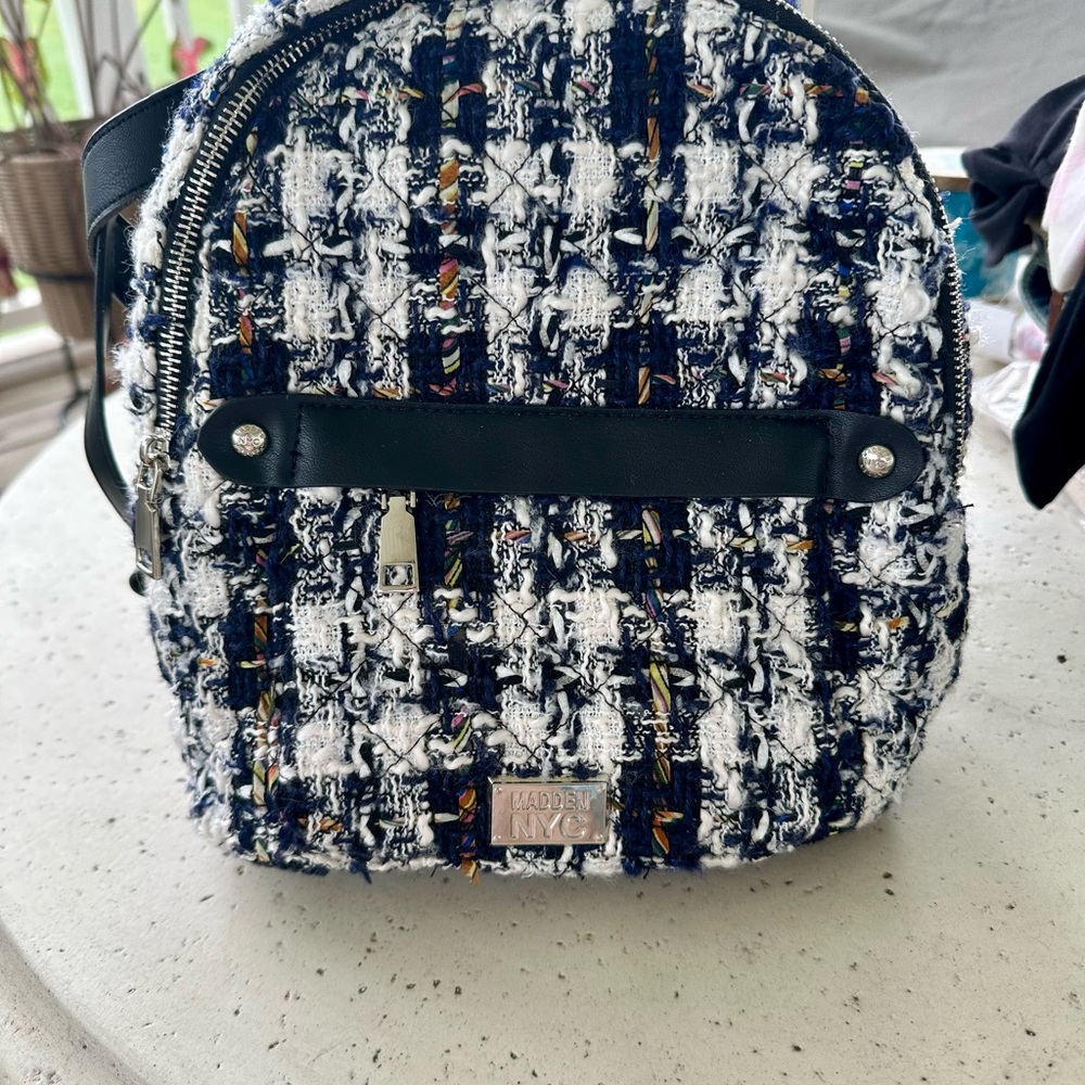 Madden NYC Mini Plaid Packpack